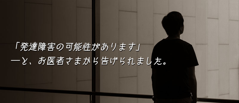 「発達障害の可能性があります」──と、お医者様から告げられました。