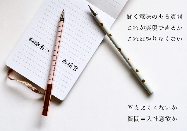 質疑応答(転職者→面接官)でのポイント ●聞く意味のある質問を考えておく ●「これが実現できるか」 ●これはやりたくない ●答えにくくないか ●質問=入社意欲か
