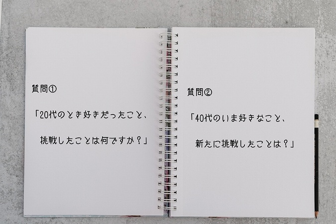 質問①「20代のとき好きだったこと、挑戦したことは何ですか?」