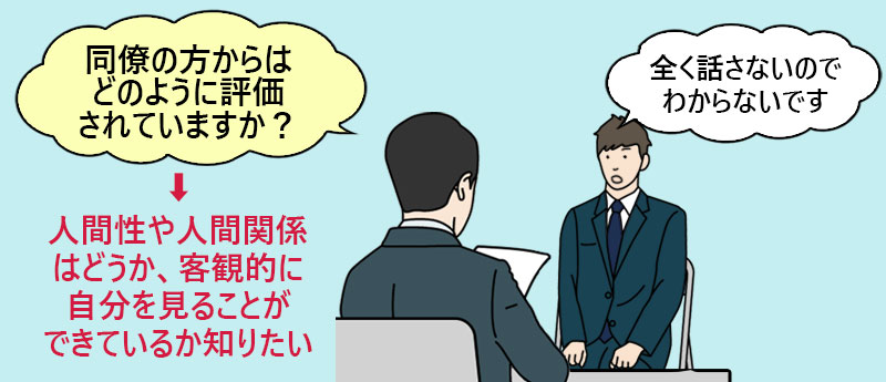 同僚の方からはどのように評価されていますか?