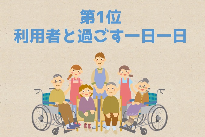 第1位 利用者と過ごす一日一日
