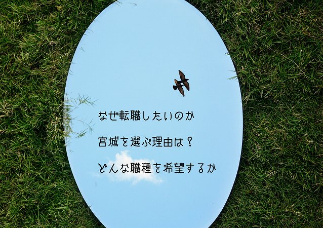 なぜ転職したいのか宮城を選ぶ理由は?どんな職種を希望するか