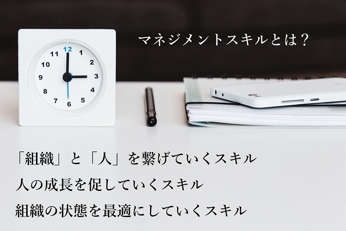 マネジメントスキルとは?「組織」と「人」を繋げていくスキル人の成長を促していくスキル組織の状態を最適にしていくスキル
