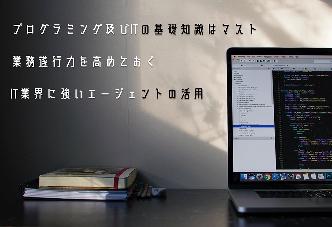 プログラミング及びITの基礎知識はマスト 業務遂行力を高めておく IT業界に強いエージェントの活用
