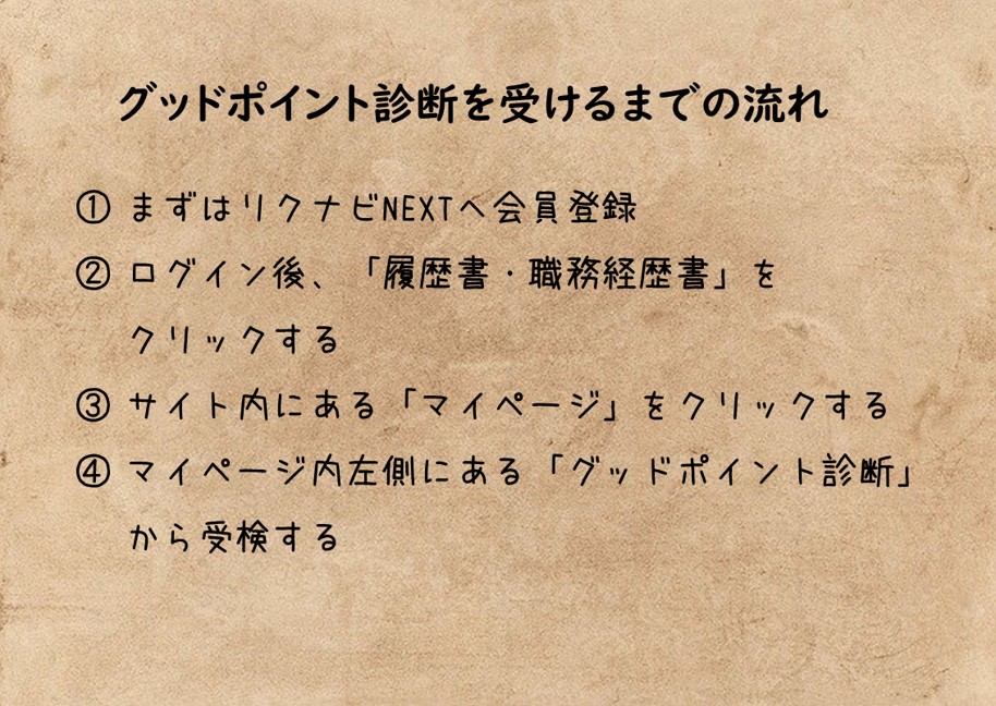 グッドポイント診断を受けるまでの流れ