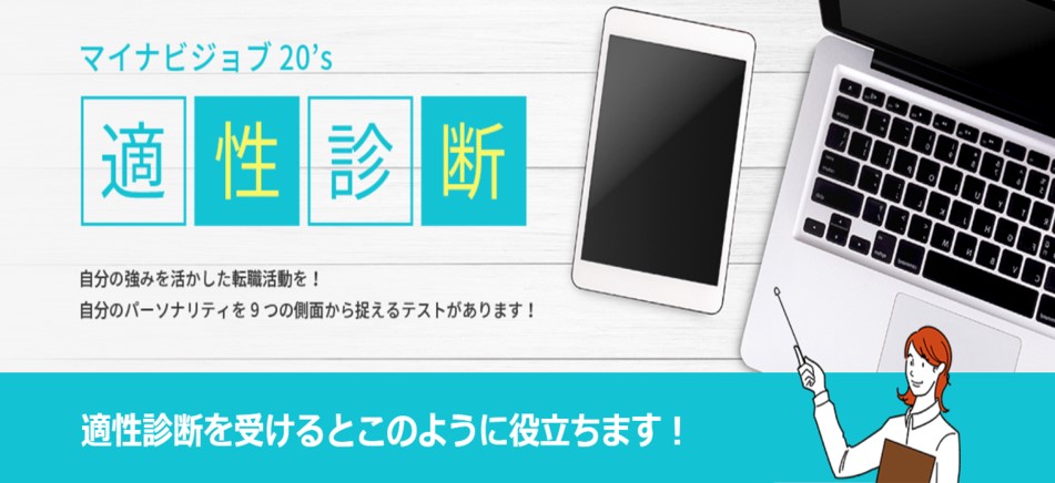 適性診断イメージ図。