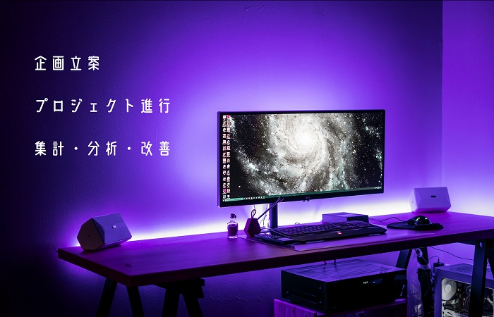 企画立案プロジェクト進行集計・分析・改善