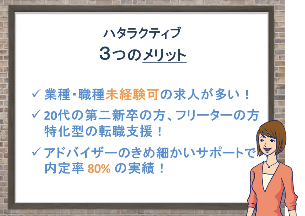 ハタラクティブってどんな転職エージェント 特徴 評判を紹介