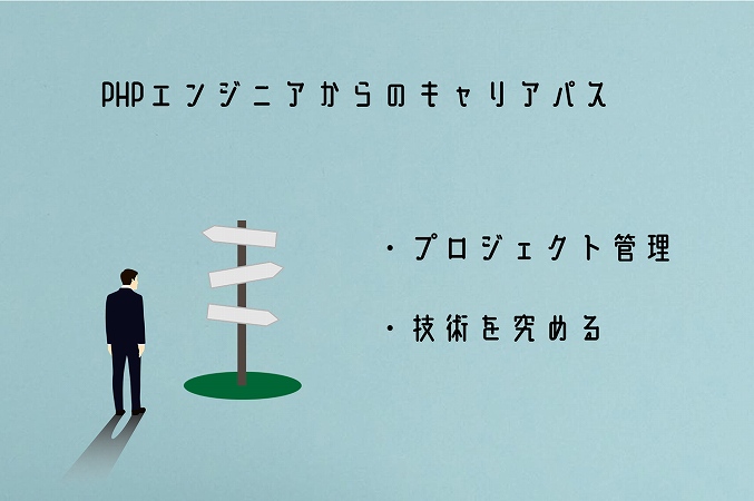 PHPエンジニアからのキャリアパス。・プロジェクト管理・技術を究める