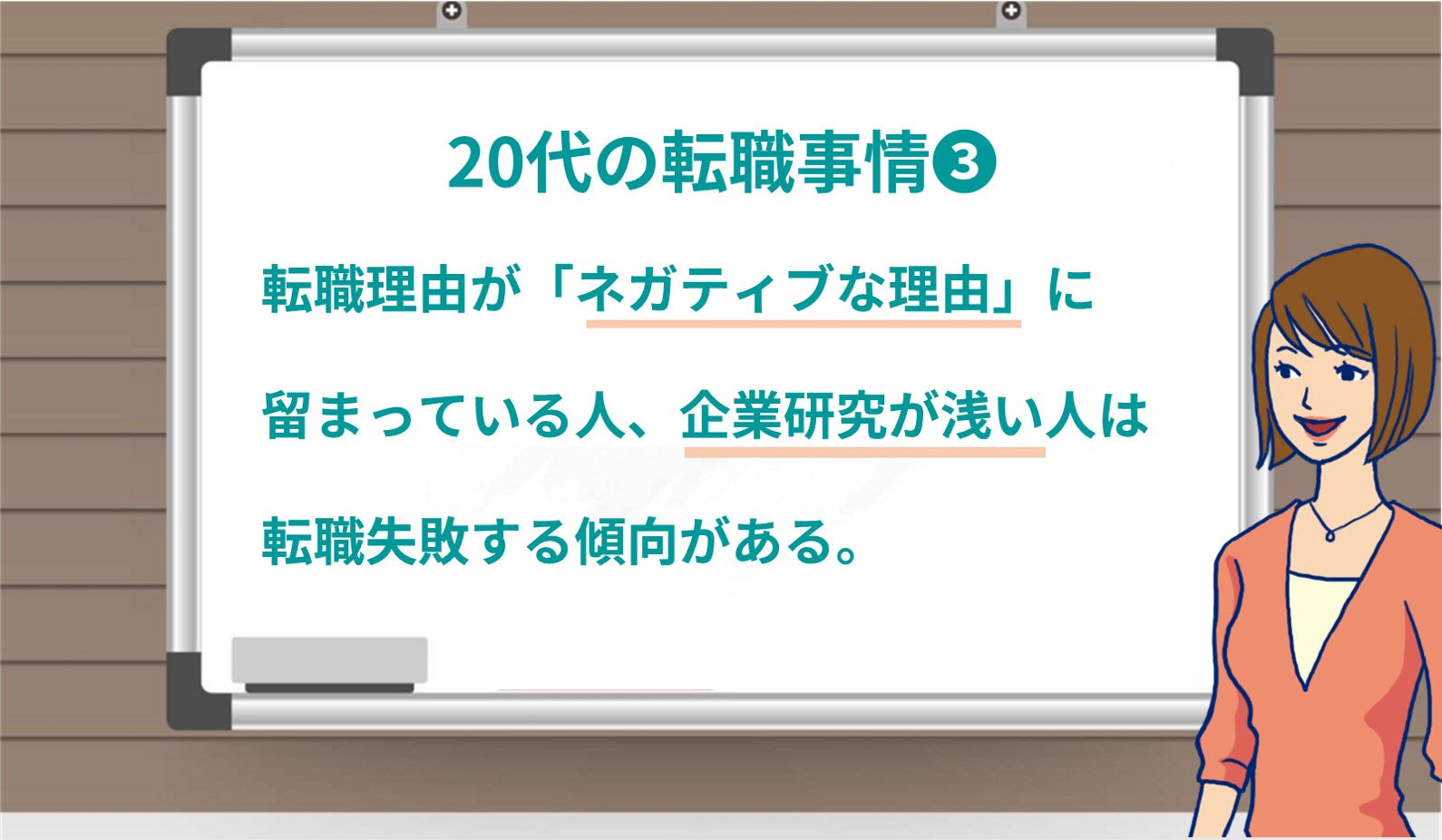 20代の転職事情❸ 転職理由が「ネガティブな理由」に留まっている人、企業研究が浅い人は転職失敗する傾向がある。