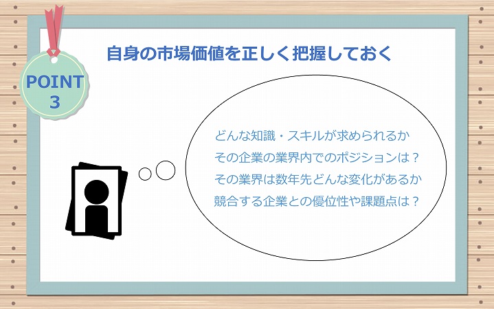 POINT3 自身の市場価値を正しく把握しておく