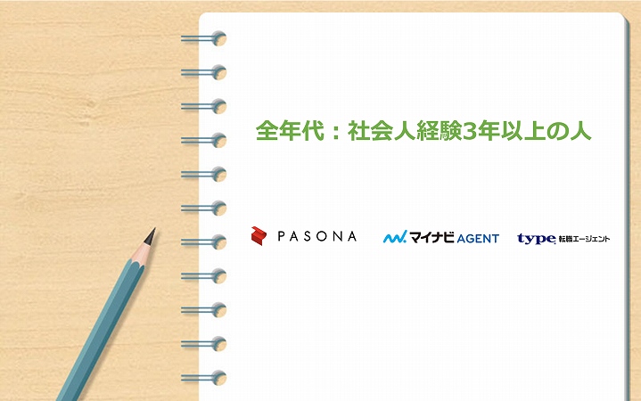 全年代:社会人経験3年以上の人