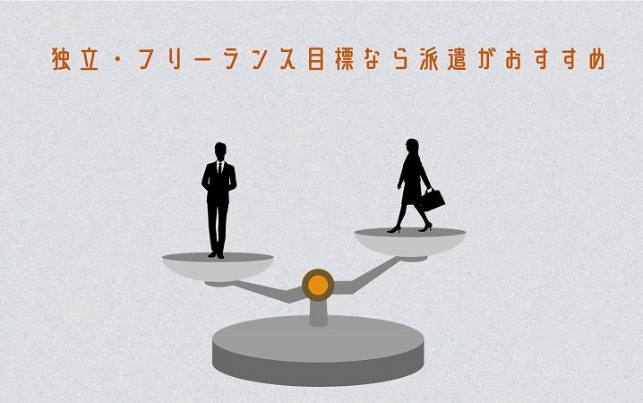 独立・フリーランス目標なら派遣がおすすめ