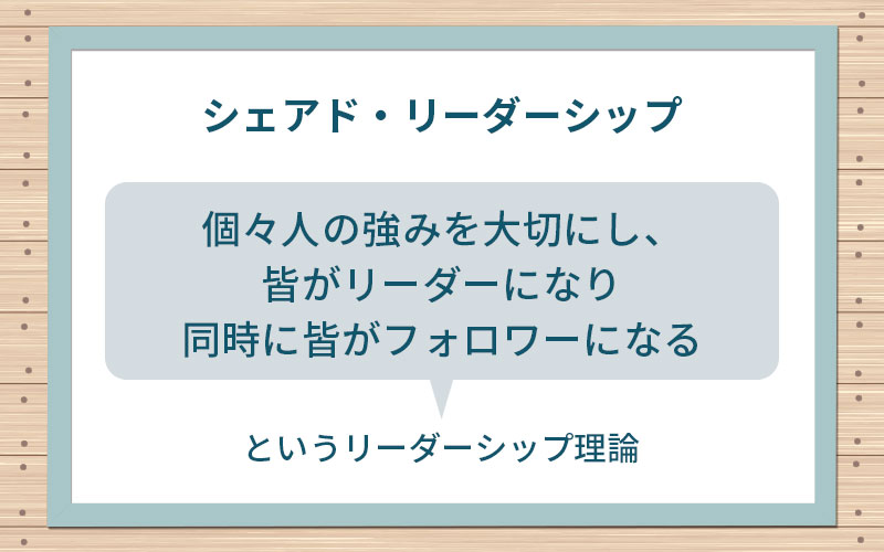 シェアド・リーダーシップ:「個々人の強みを大切にし、皆がリーダーになり、同時に皆がフォロワーになる」というリーダーシップ理論