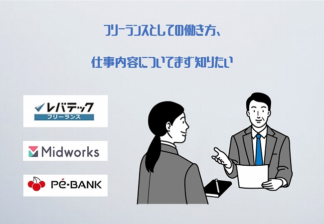 フリーランスとしての働き方、仕事内容についてまず知りたい