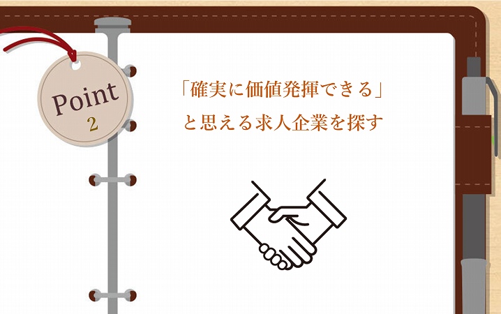 POINT2 「確実に価値発揮できる」と思える求人企業を探す