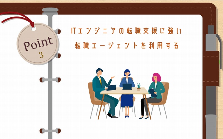 POINT3 ITエンジニアの転職支援に強い転職エージェントを利用する