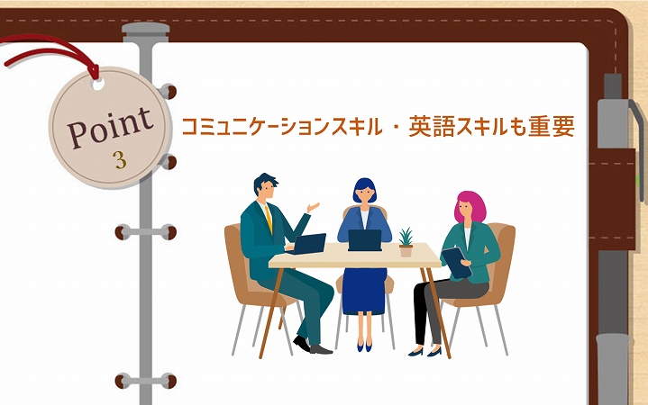 POINT3 コミュニケーションスキル・英語スキルも重要