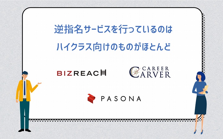 逆指名サービスを行っているのはハイクラス向けのものがほとんど