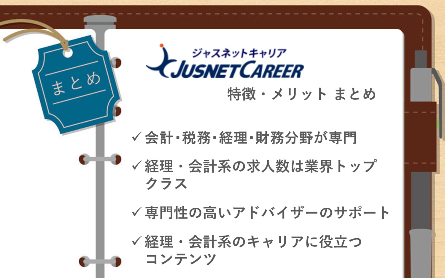 ジャスネットキャリアまとめ■会計・税務・経理・財務分野専門転職エージェント■経理・会計系の求人は業界トップクラス■専門性の高いアドバイザーのサポート■経理・会計系のキャリアに役立つコンテンツ