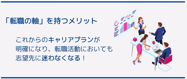 「転職の軸」を持つメリット…これからのキャリアプランが明確になり、転職活動においても志望先に迷わなくなる!