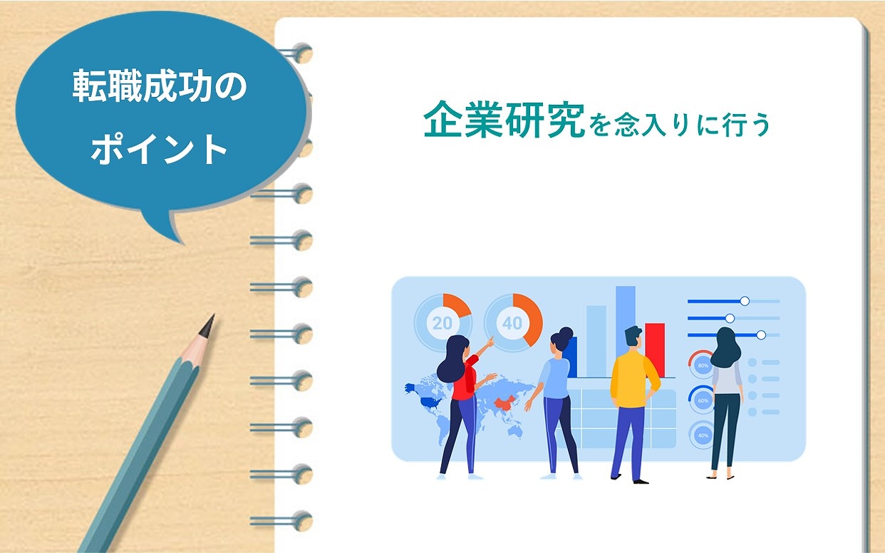 転職成功のポイント 企業研究を念入りに行う