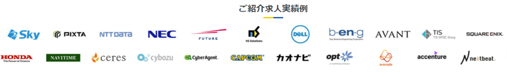 ご紹介求人実績例