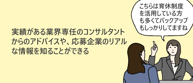 業界について専門知識があり、実態に即したアドバイスができる