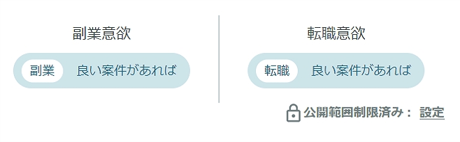 YOURTRUST副業・転職意欲