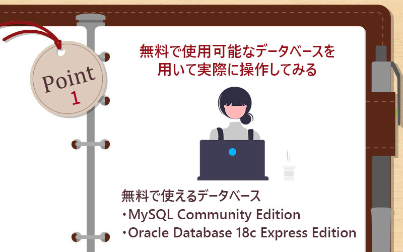 無料で使用可能なデータベースを用いて実際に操作してみる