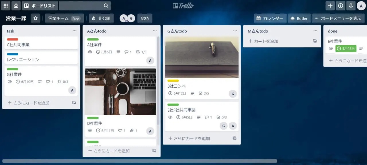 trello 画面イメージ
