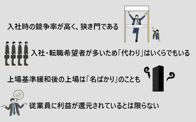 上場企業のデメリット