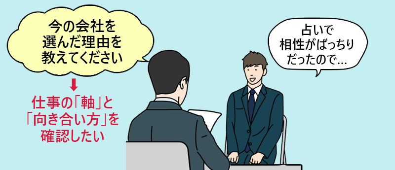 今の会社を選んだ理由を教えてください