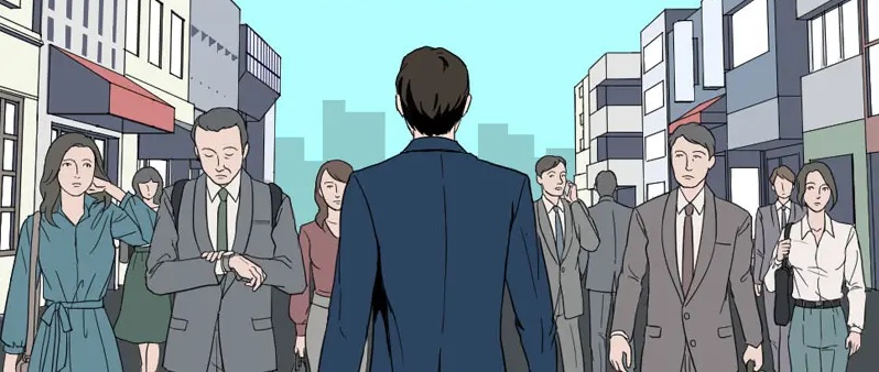 転職活動を行う社会人男女