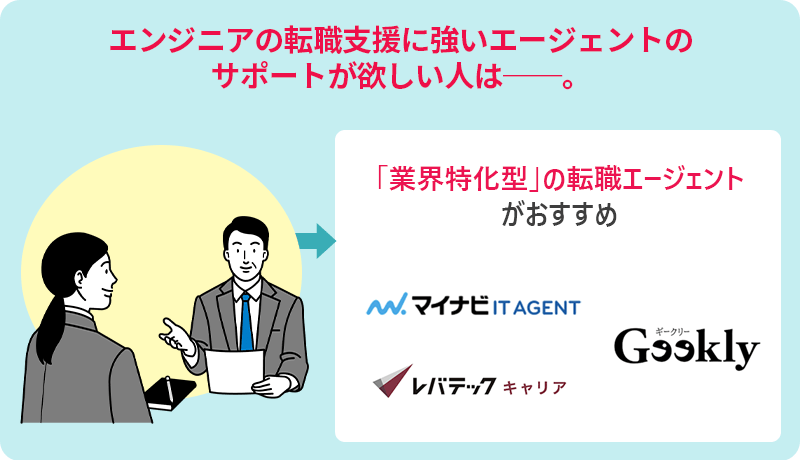 エンジニアの転職支援に強いエージェントのサポートが欲しい人はー。