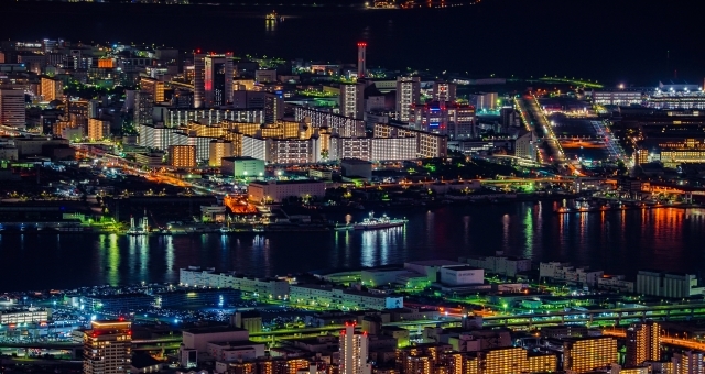 兵庫県神戸市の夜景