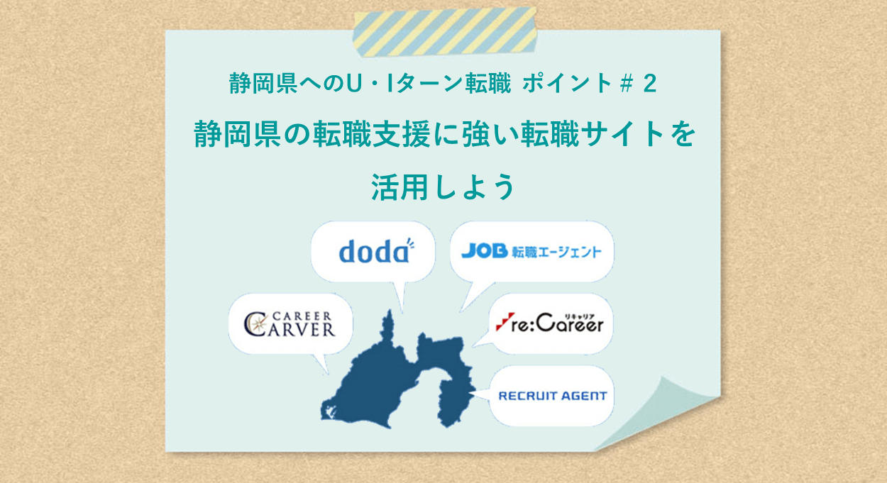 静岡県での転職 ポイント#2 静岡県の転職支援に強い転職サイトを活用しよう