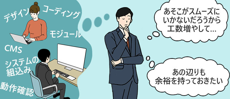 「あそこがスムーズにいかないだろうから工数増やして…」常に先を考える