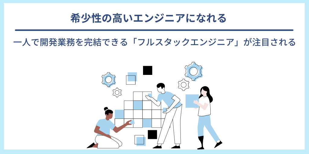 希少性の高いエンジニアになれる|一人で開発業務を完結できる「フルスタックエンジニア」が注目される