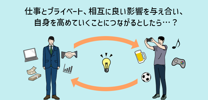 仕事とプライベート、相互に良い影響を与え合い、自身を高めていくことにつながるとしたら…?