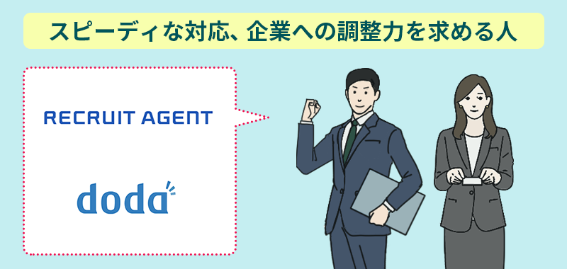 スピーディな対応、企業への調整力を求める人