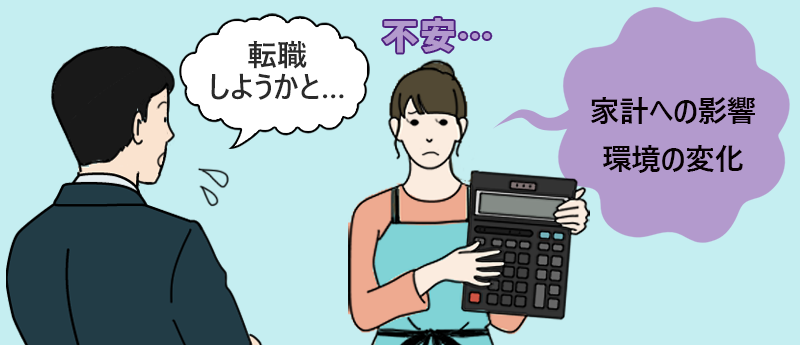 家族の不安(家計への影響、環境の変化)