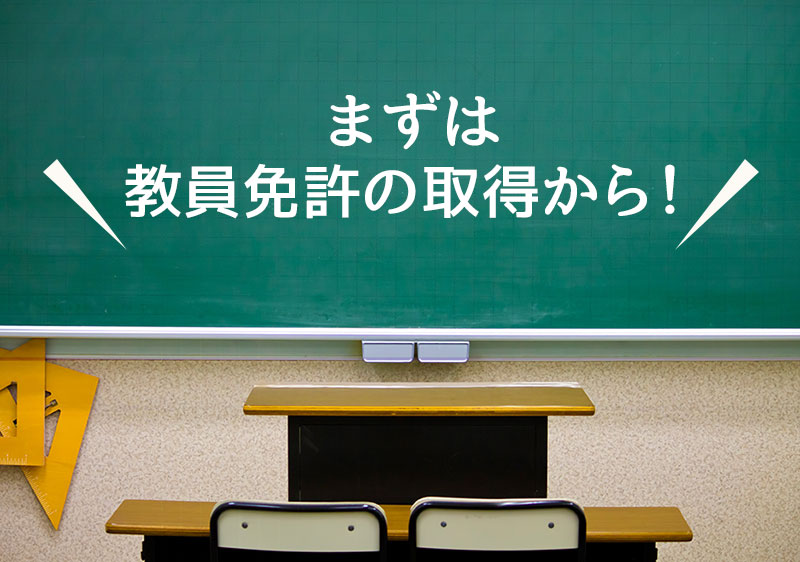 まずは教育免許の取得から!