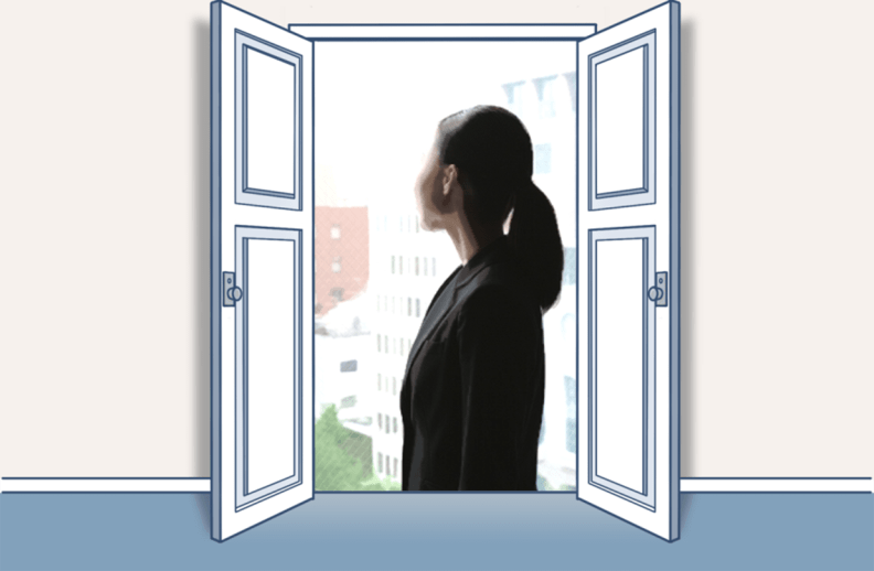 イメージ図:営業職として働く女性