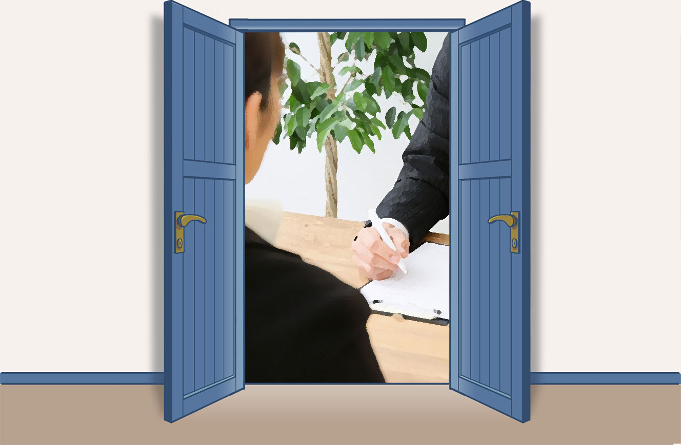 イメージ図:「人材派遣会社の営業として、就業してみませんか」と言われて。