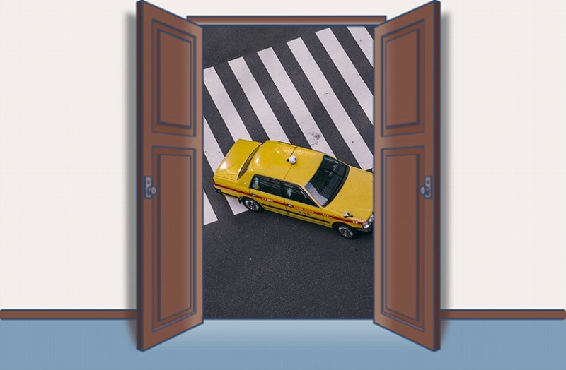 イメージ図:新しい職場は、車の中。