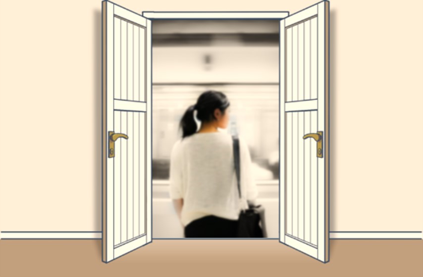イメージ図:転職活動中の女性