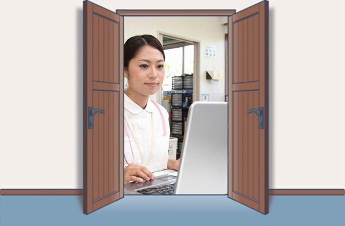 看護師として働く女性イメージ