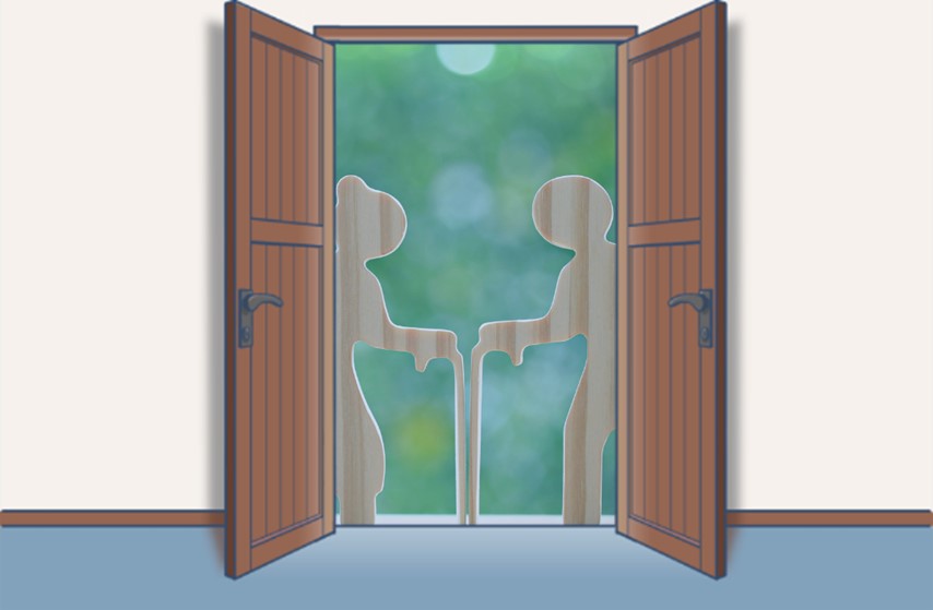 イメージ図:介護の仕事を通して、世の中に貢献していきたい
