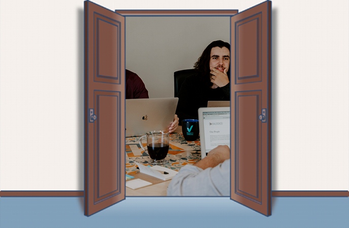 イメージ図:Web制作会社の風景
